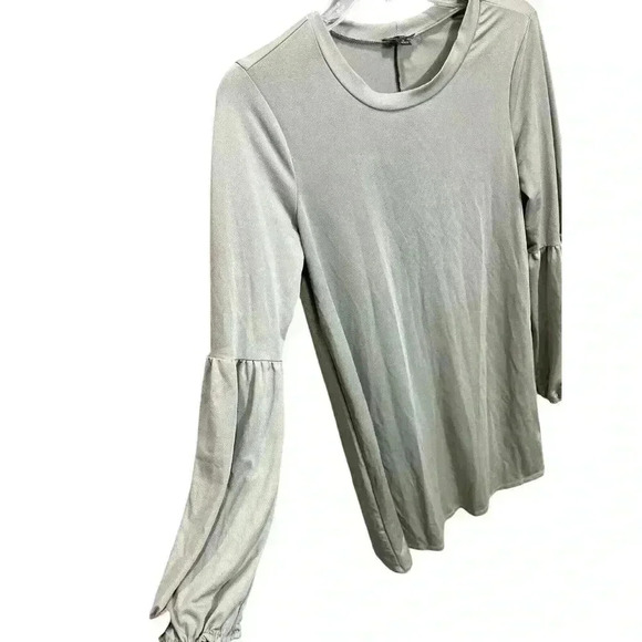 Lily Rose Women's Size Medium Long Sleeve Dress Light Green Lightweight - Picture 3 of 5